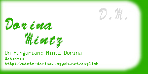 dorina mintz business card